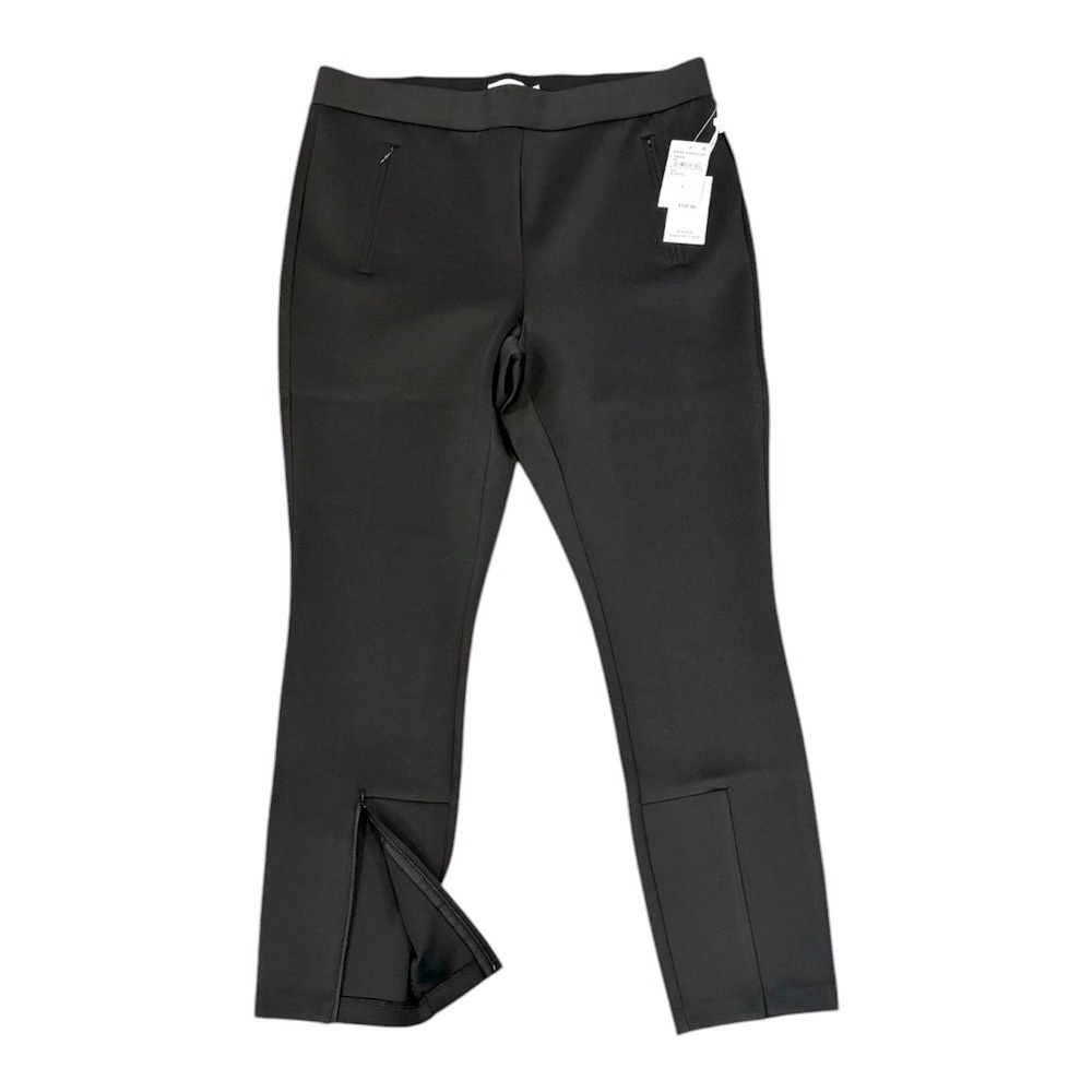 GOOD AMERICAN SZ 5(2X) Pull-On Slim Trousers Scuba Ankle Zip Sculpt Pants GS0374